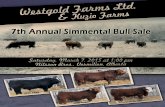 2015 Westgold Farms & Kuzio Farms Simmental Bull Sale