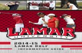 2014-15 Lamar Golf Guide