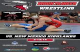 Western State Wrestling | Dual Program  vs. New Mexico Highlands University
