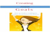 Creating Powerful Goals