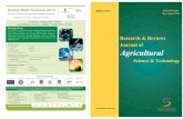 Research & reviews journal of agricultural science & technology (vol3, issue2)