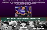 2015 Black History Month Student Interview with Jovanie Smith - By Liz Westphal