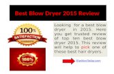 Best hair dryer 2015 review