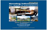 StMU Residence Life Housing Brochure 2015-2016
