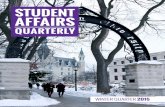 Student Affairs Quaterly Winter 2015