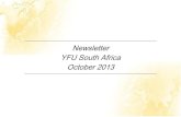 YFU South Africa Newsletter - November 2013