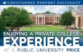 Enjoying a Private College Exerience at a Public University Price