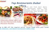 Top restaurants dubai offers