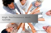 High performance work system in HRM