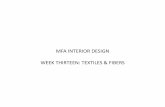 Textile & Fibers, week 13