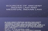 Sources of Ancient Indian Law Ane Medieval Law