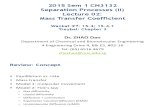 2015 CN3132 II Lecture 02 Mass Transfer Coefficient