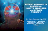 2. Recent Advance in Insomnia-dr.hrp