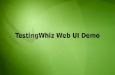 TestingWhiz Web UI ppt