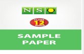 Class 12 Nso 5 Years Med Sample Paper