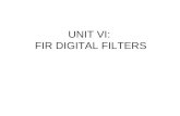 Dsp-unit 6.2 Window Based Fir Filters