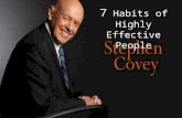 7 qualities of highly effective people by Stephan R.covey
