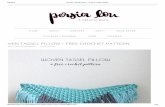 Woven Tassel Pillow – Free Crochet Pattern