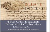 The Old English Metrical Calendar