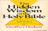 Hodson - The Hidden Wisdom in the Holy Bible Volume 1