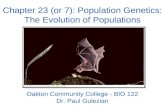 Chapter 23 - Population Genetics