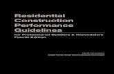 Residential Construction Performance Guidelines 4th