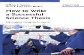 How to Write a Successful Science Thesis OK