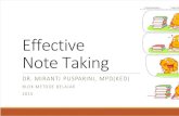 Effective Note vTaking MS 31.08.2015