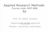 Applied Research Methods 3