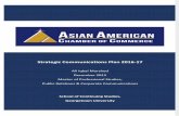 Strategic Communications Plan 2016-17 for the Asian American Chamber of Commerce