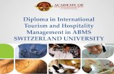 Diploma in International Tourism and Hospitality Management in ABMS SWITZERLAND UNIVERSITY