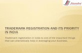 Trademark Registration and Its Priority in India