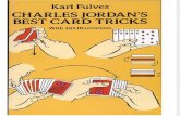 Charles Jordan's Best Card Tricks by Karl Fulves- Charles Thorton Jordan