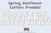 Sunflowers Letters