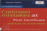 Cambridge - Common Mistakes At First Certificate.pdf