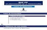Alfilsap SAP PP Listas de Materiales