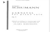 Schumann - Carnaval for Piano Solo