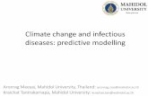 PRESENTATION: Climate change and infectious diseases: predictive modelling