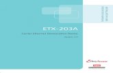 ETX-203A Carrier Ethernet Demarcation Device