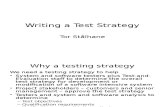 Writing a Test Strategy