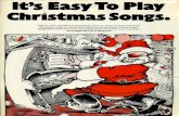 1book Its Easy to Play Christmas Songs