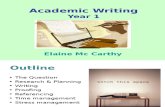 Academic Writing - 1st Years