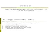 TOPIC 5 (Administrative Plan)