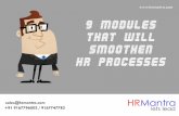 9 Modules That Will Smoothen HR Processes