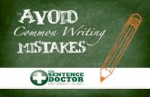 Avoid Common Writing Mistakes