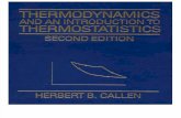 Thermodynamics and an Introduction to Thermostatistics - Callen