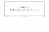 VHDL5 Rtl Synthesis Basics