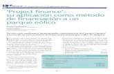 Olmeda y Garicano - 'Project finance': su aplicación como método de financiación a un parque eólico