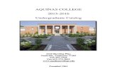 2015-2016 Aquinas College Undergraduate Catalog