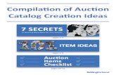 Compilation of Auction Catalog Creation Ideas